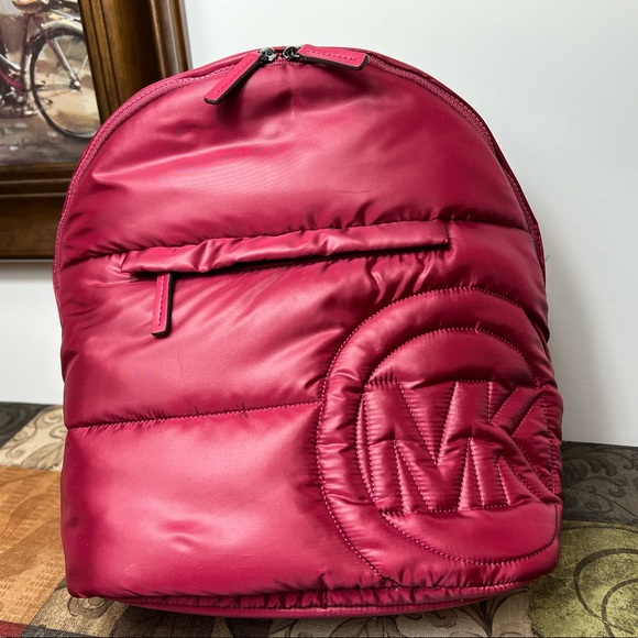 Michael kors Rae Medium Quilted Metallic Nylon Backpack - Picture 2 of 7